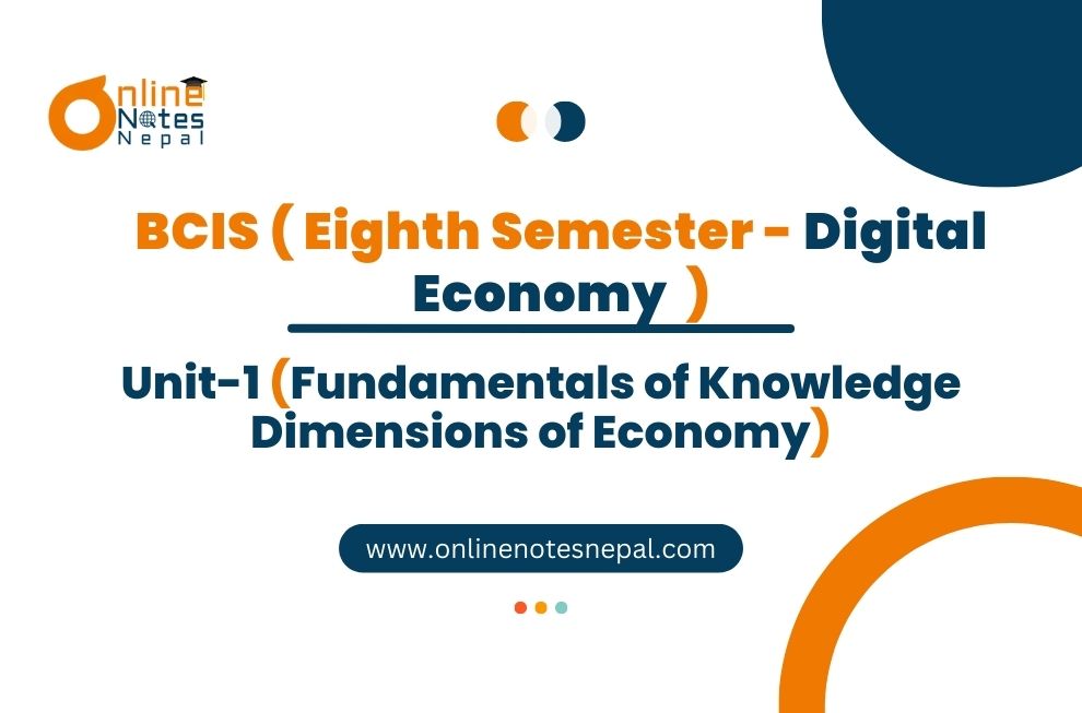 Fundamentals of Knowledge Dimensions of Economy Photo